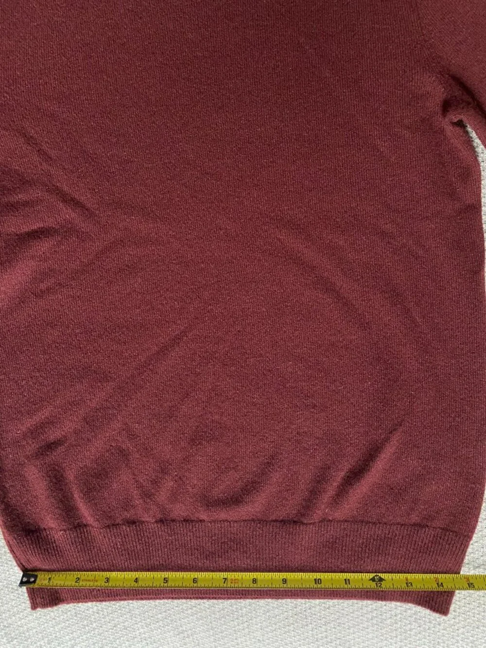 J. CREW mens cashmere crewneck sweater port wine burgundy size small